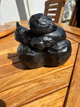 Lade das Bild in den Galerie-Viewer, urne chat angel de dos en résine