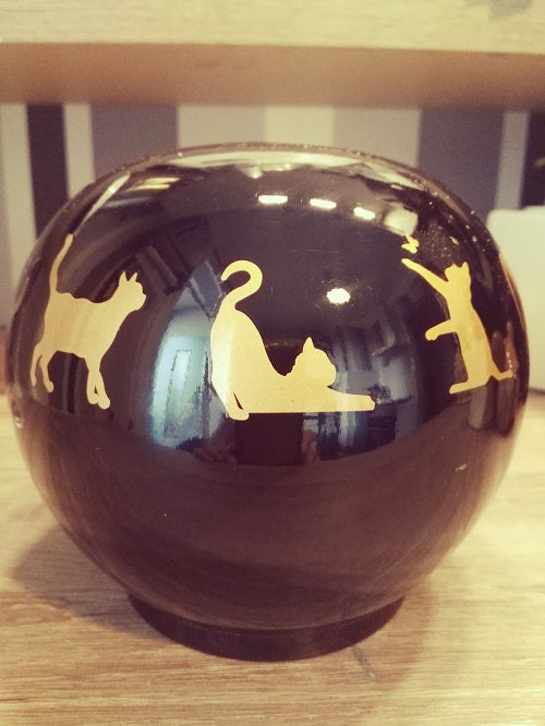 Cat Sphere Cremation Urn