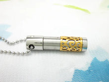 Lade das Bild in den Galerie-Viewer, Urne Pendentif Cylindre Or - photo 3
