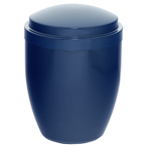 SAMIA Blue Metal Urn